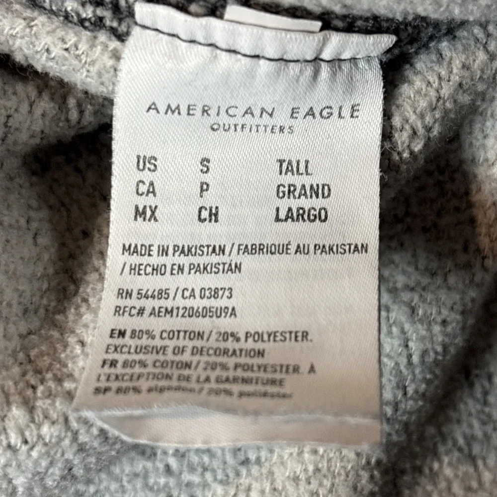 American Eagle AE Super Soft Fleece‎ Jogger Size Small Tall Gray